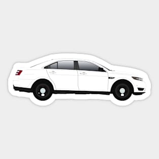 White Taurus Sticker